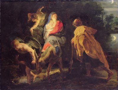 De vlucht naar Egypte, 1614 door Peter Paul Rubens